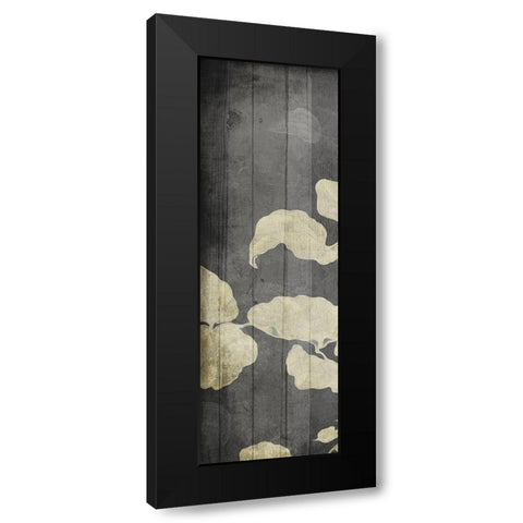 Aged Hanging Leaves Black Modern Wood Framed Art Print with Double Matting by Villa, Milli