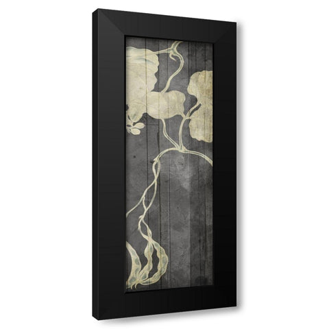 Aged Hanging Leaves 3 Black Modern Wood Framed Art Print with Double Matting by Villa, Milli