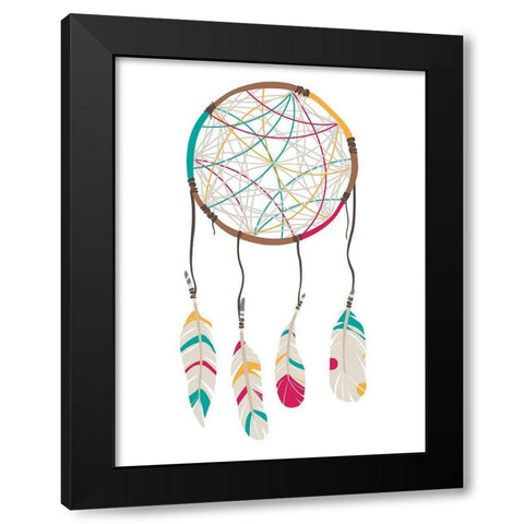 Catch The Dreams Black Modern Wood Framed Art Print by Villa, Mlli