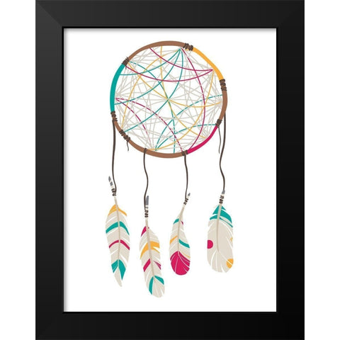 Catch The Dreams Black Modern Wood Framed Art Print by Villa, Mlli