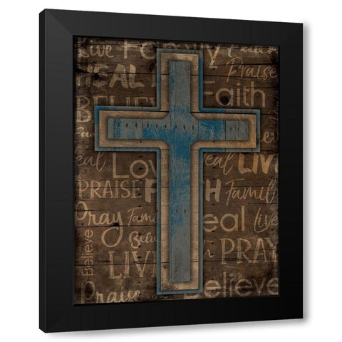 Rise Black Modern Wood Framed Art Print with Double Matting by Villa, Mlli
