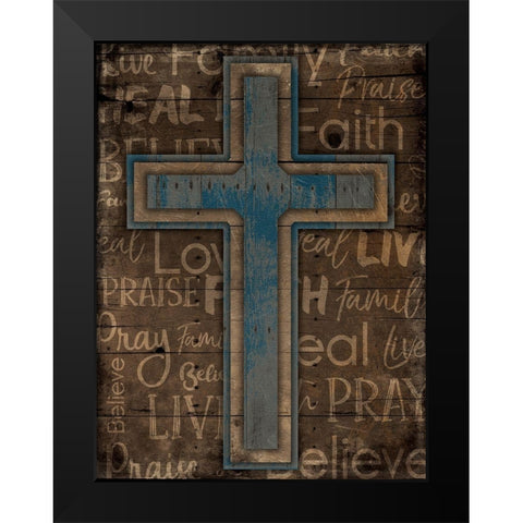 Rise Black Modern Wood Framed Art Print by Villa, Mlli
