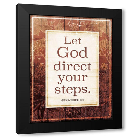 God Direct Black Modern Wood Framed Art Print by Villa, Mlli