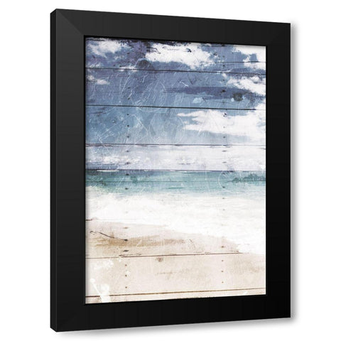 Coastal Chill Black Modern Wood Framed Art Print by Villa, Mlli