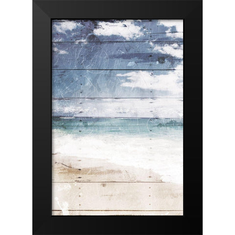 Coastal Chill Black Modern Wood Framed Art Print by Villa, Mlli