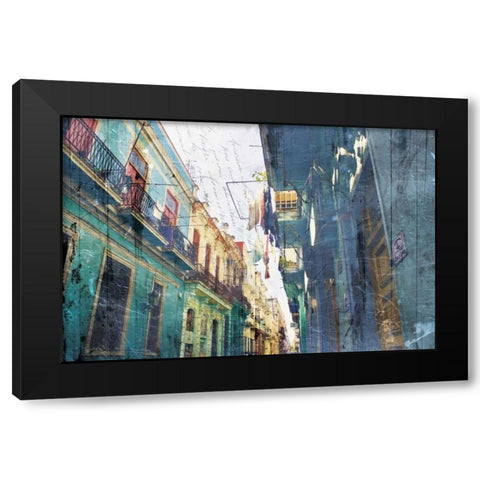 Havanagram Too Black Modern Wood Framed Art Print by Villa, Milli