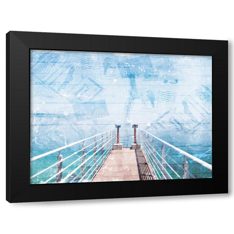 Out To See Black Modern Wood Framed Art Print by Villa, Milli