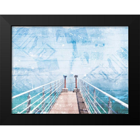 Out To See Black Modern Wood Framed Art Print by Villa, Milli