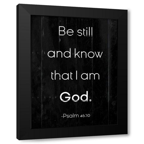 Be Still Black Modern Wood Framed Art Print with Double Matting by Villa, Milli