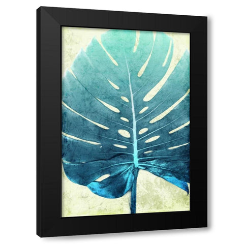 Bright Leaf Black Modern Wood Framed Art Print with Double Matting by Villa, Milli