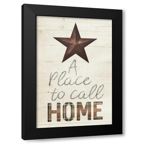 Star Home Mute Black Modern Wood Framed Art Print with Double Matting by Villa, Milli