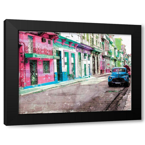 Road To Havana Black Modern Wood Framed Art Print with Double Matting by Villa, Mlli