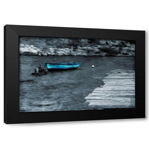 Rest At Sea Black Modern Wood Framed Art Print by Villa, Mlli