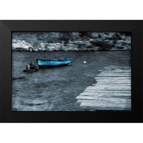 Rest At Sea Black Modern Wood Framed Art Print by Villa, Mlli