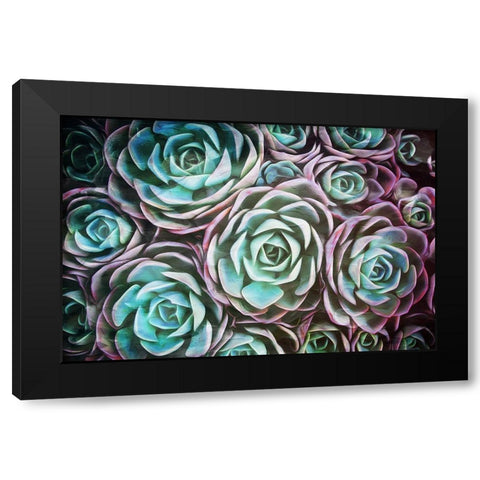 Dark Blend Black Modern Wood Framed Art Print by Villa, Mlli