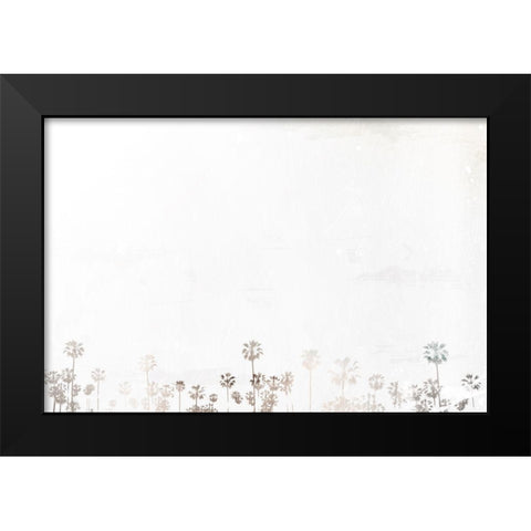 Palms To Palms Black Modern Wood Framed Art Print by Villa, Mlli