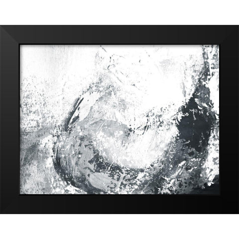 Make Waves Black Modern Wood Framed Art Print by Villa, Mlli