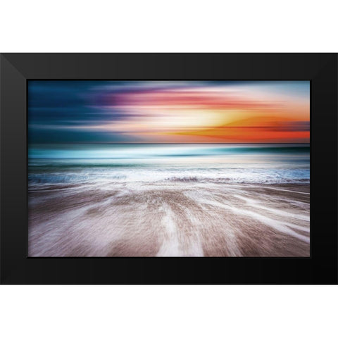 Look Out To Sea Black Modern Wood Framed Art Print by Villa, Mlli