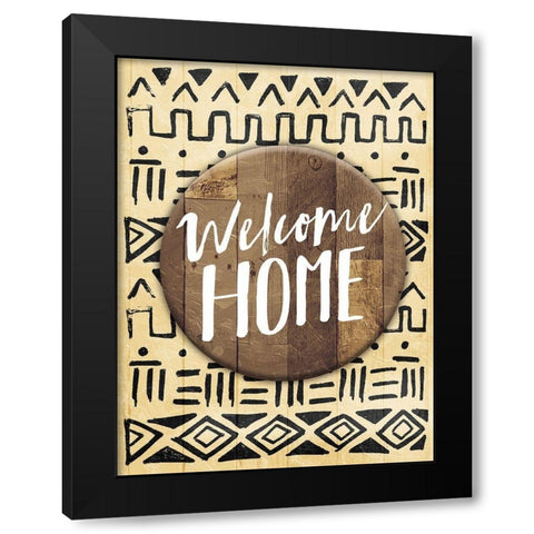 Tribe Phrase Black Modern Wood Framed Art Print by Villa, Mlli