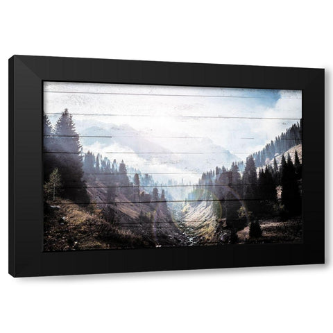 Bright Woods Black Modern Wood Framed Art Print with Double Matting by Villa, Mlli