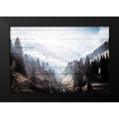 Bright Woods Black Modern Wood Framed Art Print by Villa, Mlli