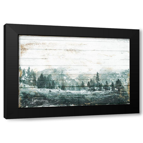 Into The Deep Black Modern Wood Framed Art Print by Villa, Mlli
