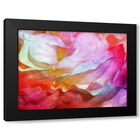 Colorful Blend Mate Black Modern Wood Framed Art Print by Villa, Mlli