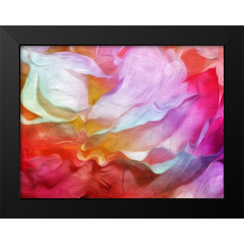 Colorful Blend Mate Black Modern Wood Framed Art Print by Villa, Mlli