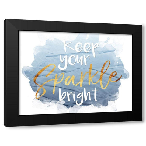 Sparkle Horizontal Black Modern Wood Framed Art Print with Double Matting by Villa, Mlli