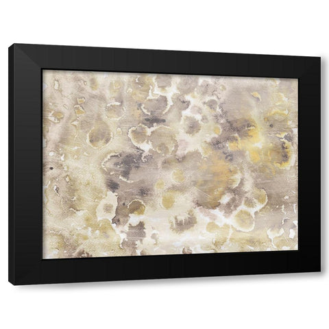 Soft Flower Bursts Black Modern Wood Framed Art Print by Villa, Mlli
