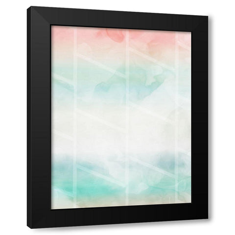 Cotton Candy Shapes Black Modern Wood Framed Art Print with Double Matting by Villa, Mlli