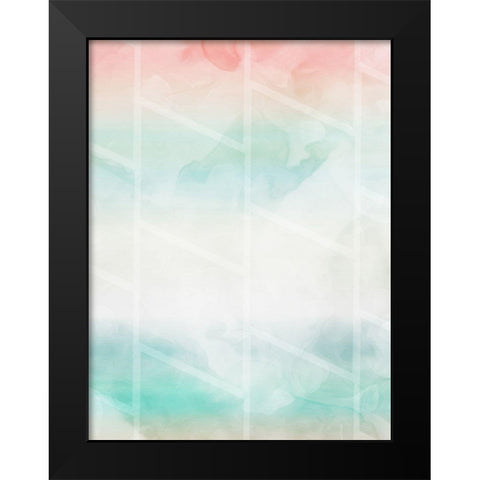 Cotton Candy Shapes Black Modern Wood Framed Art Print by Villa, Mlli
