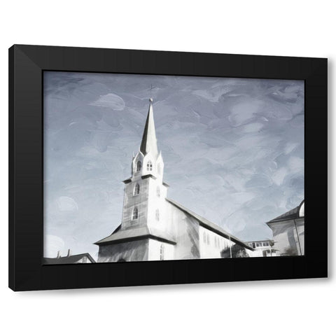 High Church Black Modern Wood Framed Art Print with Double Matting by Villa, Mlli