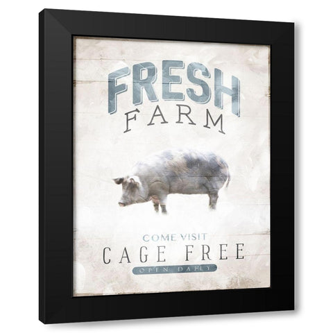 Fresh Farm Black Modern Wood Framed Art Print by Villa, Mlli