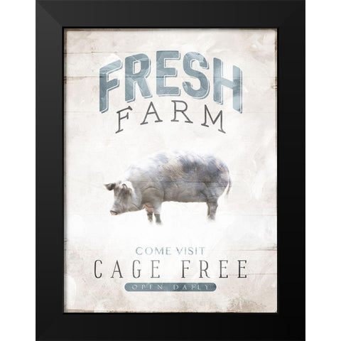 Fresh Farm Black Modern Wood Framed Art Print by Villa, Mlli