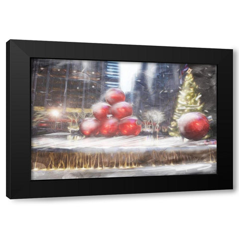 Street Ornaments Black Modern Wood Framed Art Print by Villa, Mlli