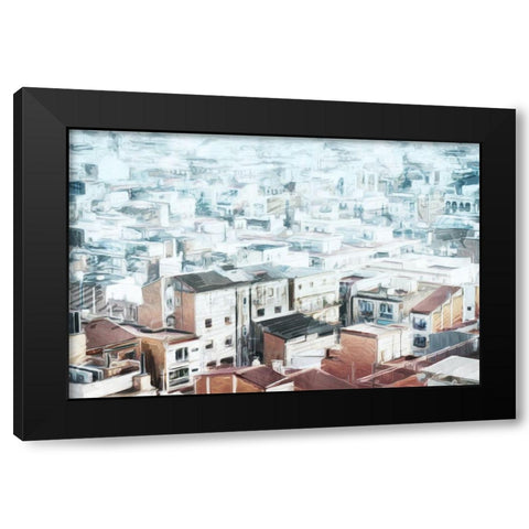 City High Black Modern Wood Framed Art Print by Villa, Mlli