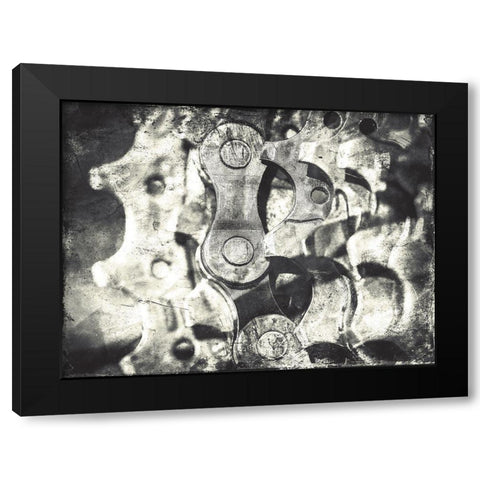 Industrial Close Up Mate Black Modern Wood Framed Art Print with Double Matting by Villa, Mlli
