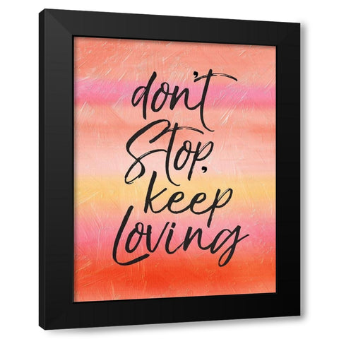 Blush Loving Black Modern Wood Framed Art Print by Villa, Mlli