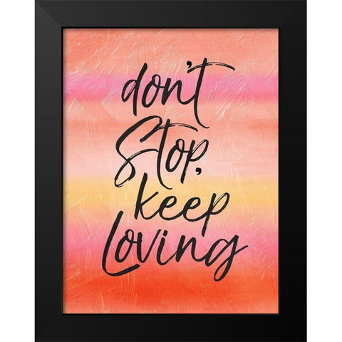 Blush Loving Black Modern Wood Framed Art Print by Villa, Mlli