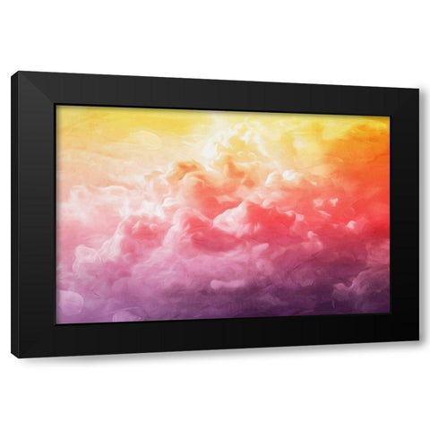 Sky Gradient Black Modern Wood Framed Art Print by Villa, Mlli