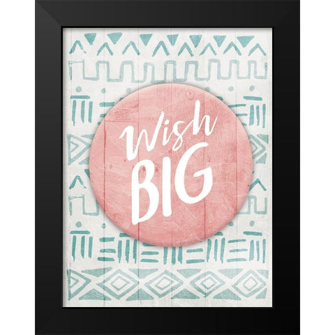 Wish Big Black Modern Wood Framed Art Print by Villa, Mlli