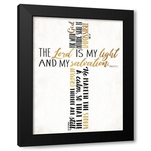 Three Quote Cross Black Modern Wood Framed Art Print by Villa, Mlli