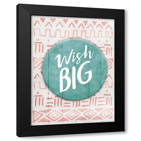 Wish Big Reverse Black Modern Wood Framed Art Print with Double Matting by Villa, Mlli