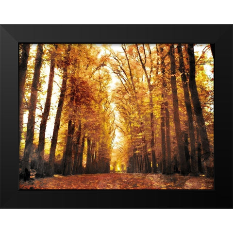 Fallow Your Path Black Modern Wood Framed Art Print by Villa, Mlli