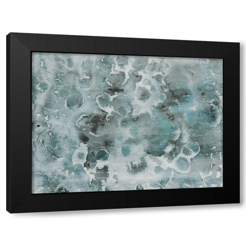 Cool Flower Bursts Black Modern Wood Framed Art Print with Double Matting by Villa, Milli