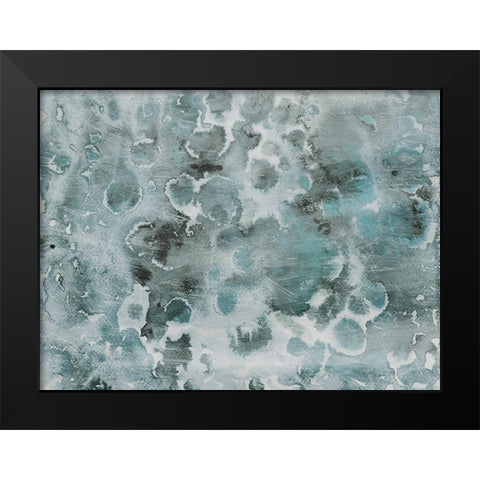 Cool Flower Bursts Black Modern Wood Framed Art Print by Villa, Milli