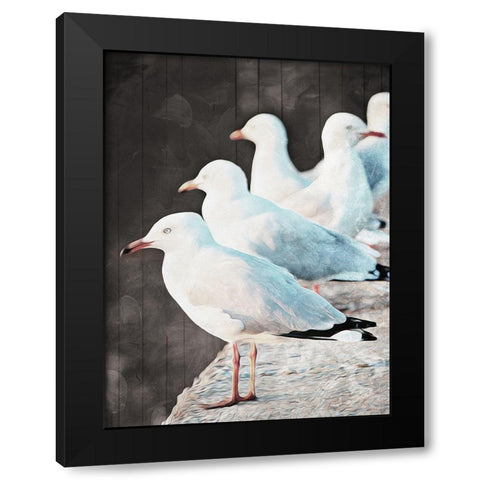 On The Coast Black Modern Wood Framed Art Print by Villa, Mlli