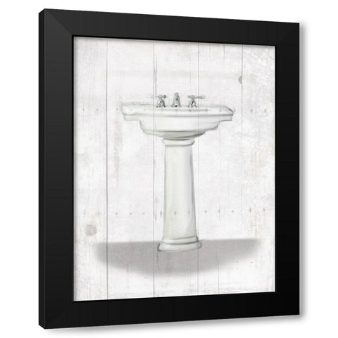 Simple Sink Black Modern Wood Framed Art Print by Villa, Mlli