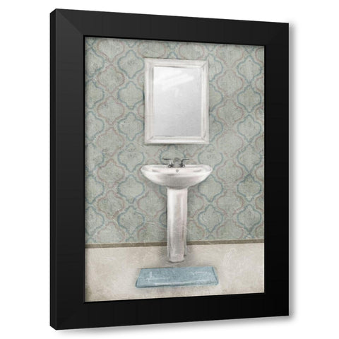 Vintage Sink Black Modern Wood Framed Art Print with Double Matting by Villa, Mlli